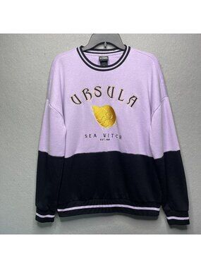 Disney Villains Ursula Sea Witch Sweatshirt Purple & Black SM